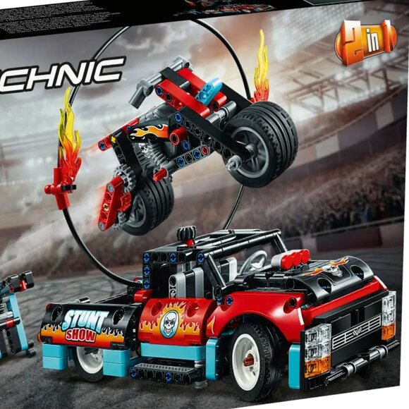 Lego Brand New Technic Stunt Show Truck & Bike 42106 - Picture 4 of 10